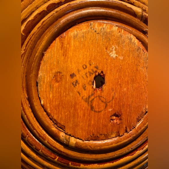 Vintage Mid Century Modern Bamboo Pencil Reed Bowl in style of Gabriella Crespi - Picture 5 of 12